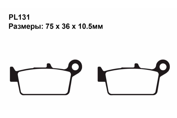 Комплект тормозных колодок PL185|PL131 на SUZUKI RM 125 1999-2005