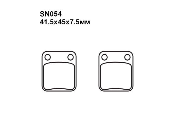 Комплект тормозных колодок SN054|SN054|SN414 на STELS 500 H