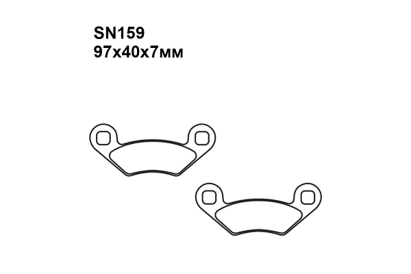 Комплект тормозных колодок SN159|SN159|SN159 на POLARIS 500 Outlaw 2006-2007