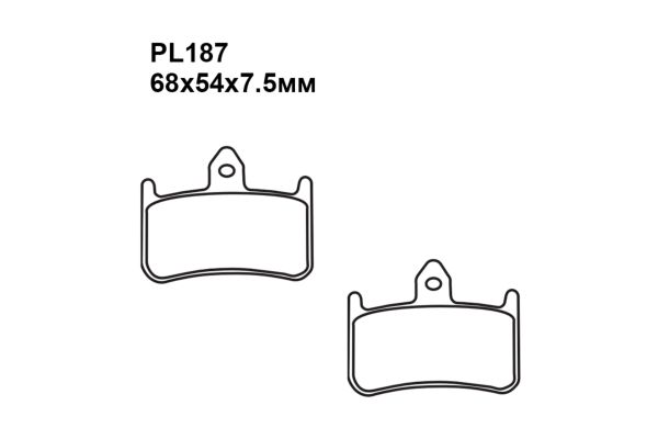 Комплект тормозных колодок PL187|PL187|PL174 на HONDA CB 1000 1993-1997