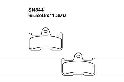 Комплект тормозных колодок SN453|SN453|SN344 на CF-MOTO CF 500 5B, 5C - C, Force 500 Classic 2014-2015
